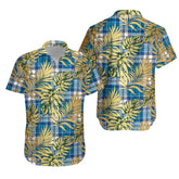 Roberton Tartan Vintage Leaves Hawaiian Shirt